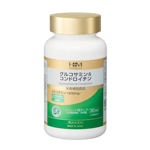 Viên uống Aishodo Glucosamine & Chondroitin Hỗ Trợ Sức Khỏe Xương Khớp - Giảm Đau Nhức, Cải Thiện Thoái Hóa Khớp, Hộp 180 Viên