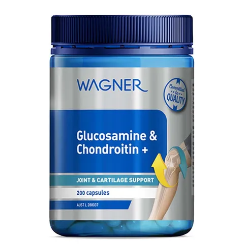 Viên Uống Hỗ Trợ Xương Khớp Wagner Glucosamine Úc - Giảm Đau Nhức, Tăng Cường Sức Khỏe Khớp, 200 Viên