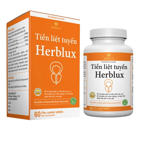 Viên Uống Tiền Liệt Tuyến Herblux - Hỗ Trợ Sức Khỏe Tiền Liệt Tuyến Nam Giới, Giảm Phát Triển U Xơ, 60 Viên