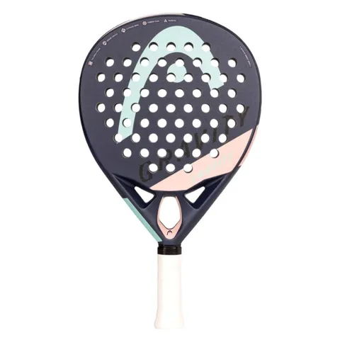 Vợt Padel Head Gravity Motion 228172 - Thiết kế nhẹ, kiểm soát tốt, chất liệu graphite bền bỉ cho người lớn, các cú đánh nhanh và chính xác.