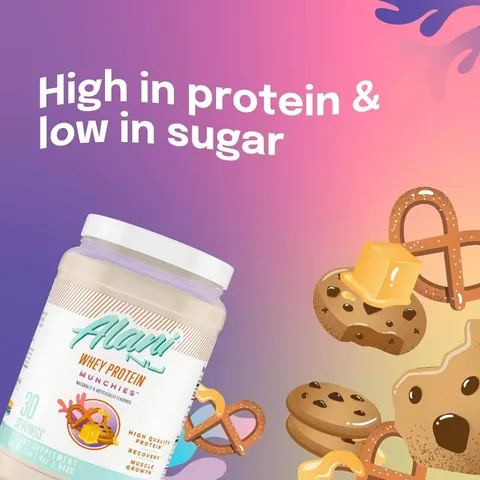 Alani Nu Hydrolyzed Whey Protein - Hỗ Trợ Tăng Cơ 23g Protein, Hương Vị Munchies, Fruity Cereal, Frosted Flurry, Confetti Cake