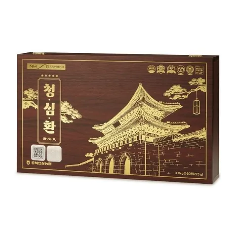 An Cung Ngưu Xạ Hương Thanh Tâm Hoàn Cheong Sim Hwan - Thực Phẩm Bổ Sung Cải Thiện Sức Khỏe, Tăng Cường Trí Nhớ 60 Viên