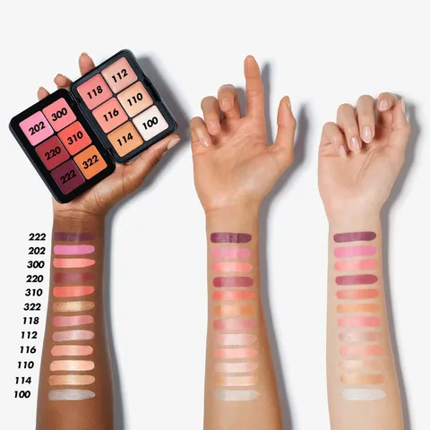 Bảng Má Hồng & Highlighter HD Skin Blush & Glow Cream Palette - Phấn Trang Điểm Dạng Kem Rạng Rỡ, Tự Nhiên & Dễ Sử Dụng