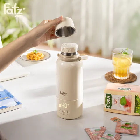 Bình Đun và Hâm Nước Pha Sữa Di Động Fatzbaby Mini Smart 12 Plus FB3632FD - Thiết Bị Đa Chức Năng Chăm Sóc Bé An Toàn và Thông Minh