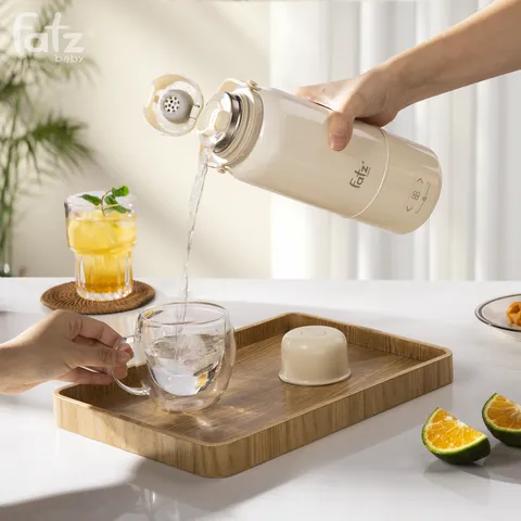 Bình Đun và Hâm Nước Pha Sữa Di Động Fatzbaby Mini Smart 12 Plus FB3632FD - Thiết Bị Đa Chức Năng Chăm Sóc Bé An Toàn và Thông Minh