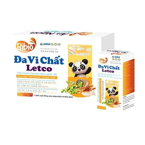 Đa Vi Chất Letco Tăng Cường Đề Kháng Cho Trẻ - Hỗ Trợ Tiêu Hóa, Sức Khỏe Tối Ưu, Dành Cho Trẻ Từ 1 Tuổi Trở Lên - 3 Hộp Nhỏ 8 Gói 10ml