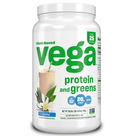 Đạm Thực Vật Rau Xanh Vega Protein + Greens Mỹ - Bổ Sung Protein Chay Hữu Cơ, Vị Chocolate và Berry, Đáp Ứng Dinh Dưỡng Lành Mạnh