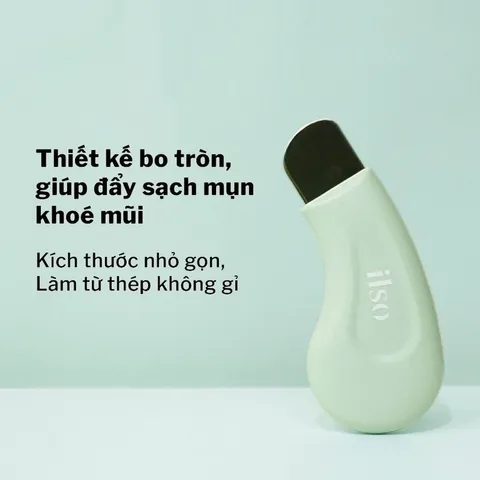 Dụng Cụ Đẩy Mụn Ilso Deep Clean Master Hàn Quốc - Xóa Mụn Đầu Đen & Bã Nhờn Hiệu Quả, Thiết Kế Tiện Lợi, Phù Hợp Chăm Sóc Da