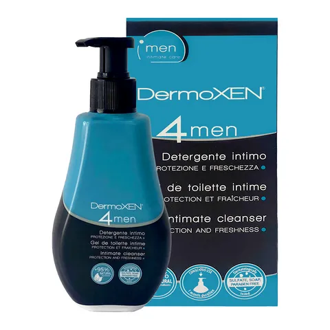 Dung dịch vệ sinh nam DermoXEN 4Men - Giải pháp làm sạch hiệu quả, ngăn mùi và ngứa cho phái mạnh, 125ml