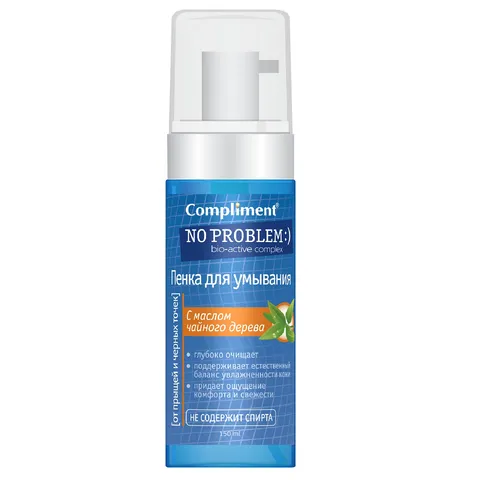 Foam Bọt Rửa Mặt Compliment No Problem - Sữa Rửa Mặt Cho Da Dầu, Mụn, Kiểm Soát Dầu Nhờn, Giảm Mụn 160ml
