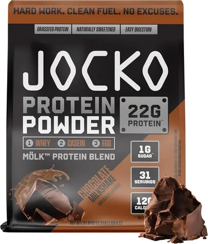 Bột Protein Jocko Fuel Mölk Hỗ Trợ Tăng Cơ 2.2lbs - Nguồn Năng Lượng Dồi Dào, Không Gây Đầy Bụng, Thích Hợp Cho Tập Luyện Thể Hình
