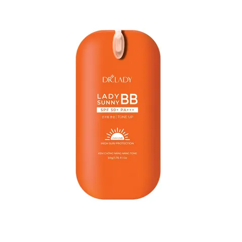 Kem Chống Nắng Nâng Tone Dr.Lady Lady Sunny BB SPF50+ PA+++ - Dưỡng Ẩm, Che Khuyết Điểm, Lớp Nền Mỏng Nhẹ, Bảo Vệ Da Từ Tia UV