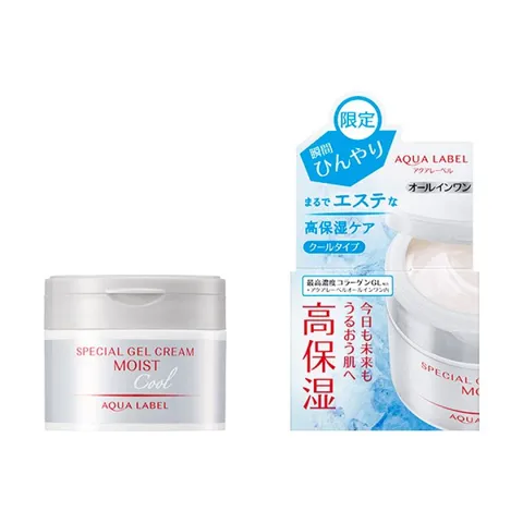 Kem Dưỡng Ẩm Shiseido Aqualabel Special Gel Cream Moist Cool - Gel Mát Lạnh 5 Trong 1 Cho Làn Da Căng Mướt Sảng Khoái 90g