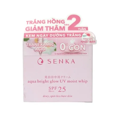 Kem Dưỡng Trắng Da Ban Ngày Senka SPF 25 - Dưỡng Sáng, Chống Nắng Hiệu Quả, Hỗ Trợ Giảm Thâm Nám, Cho Làn Da Khỏe Mịn Màng