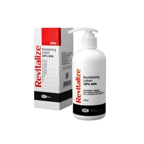 Lotion Revitalize 10% AHA MTC Skin - Dưỡng ẩm và làm sáng da khô, sần sùi - Chăm sóc da hiệu quả từ AHA 250ml