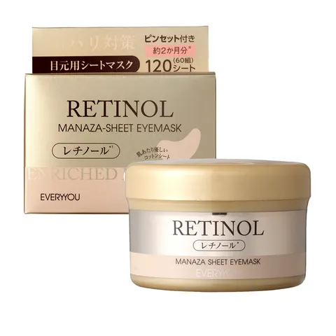 Mặt Nạ Mắt Everyyou Retinol Manaza-Sheet - Cấp Ẩm, Giảm Nếp Nhăn, Săn Chắc Da Mắt, Dùng Cho Mọi Loại Da, Hỗ Trợ Sáng Da