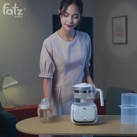Máy Đun Nước Pha Sữa Điện Tử Fatzbaby Quick S1 Plus - Bảng Điều Khiển Cảm Ứng, Chức Năng Giữ Nhiệt 48 Giờ, Dung Tích 1.2L