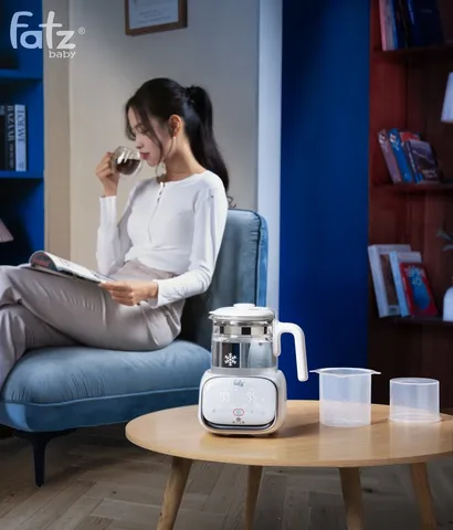 Máy Đun Nước Pha Sữa Điện Tử Fatzbaby Quick S1 Plus - Bảng Điều Khiển Cảm Ứng, Chức Năng Giữ Nhiệt 48 Giờ, Dung Tích 1.2L