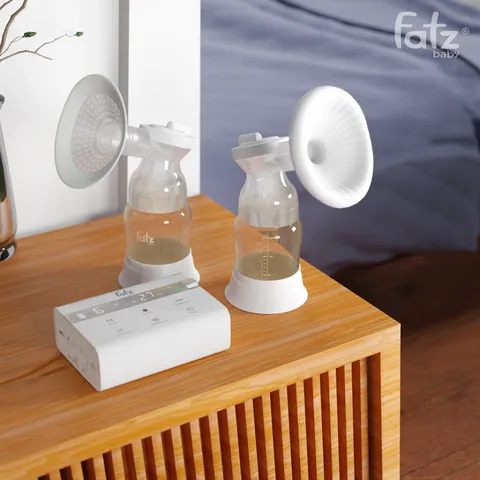Máy Hút Sữa Điện Đôi Fatzbaby Resonance 14 Plus FB1161BT - Công Nghệ Vi Rung, Pin 3200mAh, 3 Chế Độ Massage & Hút Sữa Thông Minh