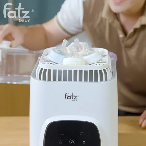 Máy Rửa và Tiệt Trùng Bình Sữa Đa Năng Fatzbaby Cleanmax 2 FB8802MZ - Tiết Kiệm Thời Gian, Khử Khuẩn 99.9% cho Bé Yêu