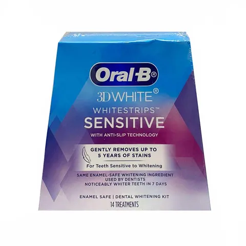 Miếng dán trắng răng Oral-B 3D White Luxe Advanced Seal - Làm trắng răng hiệu quả, loại bỏ vết ố đến 10 năm chỉ trong 14 ngày