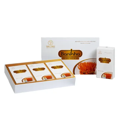 Nước Đông Trùng Hạ Thảo Banikha Thiên Phúc - Hỗ Trợ Sức Khỏe, Tăng Cường Miễn Dịch, Giảm Stress, 30 Gói 15ml
