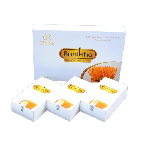 Nước Đông Trùng Hạ Thảo Banikha Thiên Phúc - Hỗ Trợ Sức Khỏe, Tăng Cường Miễn Dịch, Giảm Stress, 30 Gói 15ml