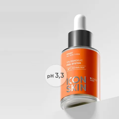Peel System Icon Skin 12% Mandelic - Sản phẩm chăm sóc da giúp làm đều màu da, cải thiện kết cấu và kiểm soát dầu hiệu quả