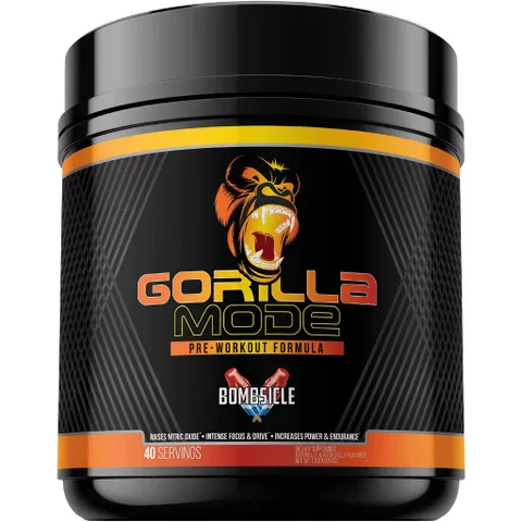 Pre-Workout Gorilla Mode - Bổ Sung Năng Lượng Tăng Sức Bền Cơ Bắp, Cải Thiện Hiệu Suất Tập Luyện, 40 Lần Dùng