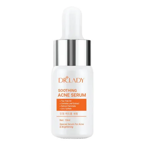 Serum Giảm Mụn Dr.Lady Soothing - Dưỡng Ẩm, Làm Dịu Da, Phục Hồi Da Mụn Hỗ Trợ Giảm Thâm - Dung Tích 10ml
