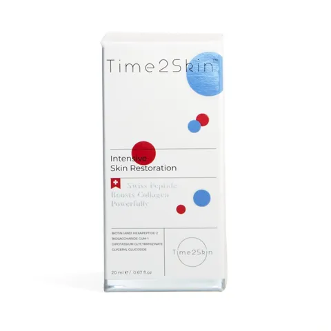 Serum Phục Hồi Làm Dịu Da Time2Skin 30ml - Hỗ Trợ Da Nhạy Cảm, Khô, Mẩn Đỏ, Cấp Ẩm Chuyên Sâu, Tái Tạo Hàng Rào Bảo Vệ Da