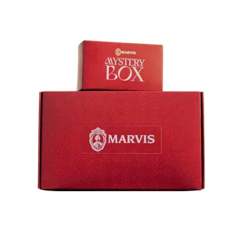 Set 2 Tuýp Kem Đánh Răng Marvis - Hương Trà Xanh & Mint, Kèm Hộp Quà Lucky Box, Làm Sạch Hiệu Quả, Hơi Thở Thơm Mát