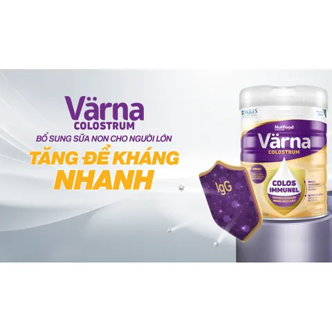 Sữa Bột Dinh Dưỡng Nutifood Varna Colostrum 850g - Tăng Cường Đề Kháng, Bổ Sung Canxi và Vitamin D3 Cho Người Lớn