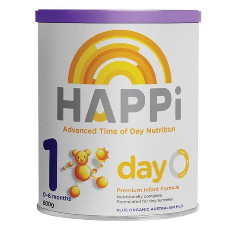 Sữa Bột HAPPi Day 1 Dinh Dưỡng Thời Gian Ngày - Sữa Công Thức Cho Trẻ Sơ Sinh Từ 0-6 Tháng Tuổi, Hỗ Trợ Tiêu Hóa Tốt