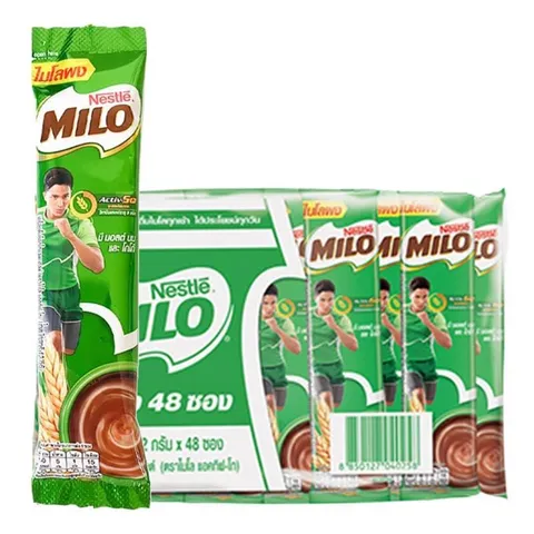 Sữa bột lúa mạch Milo Thái Lan cho trẻ trên 6 tuổi - Gói nhỏ tiện lợi bổ sung năng lượng và dinh dưỡng tuyệt vời từ mầm lúa mạch