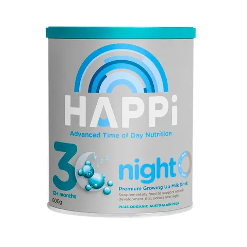 Sữa đêm HAPPi Night số 3 - Giải pháp dinh dưỡng tối ưu cho trẻ từ 12 tháng, hỗ trợ giấc ngủ ngon và phát triển toàn diện.