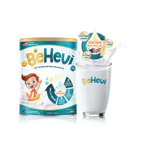 Sữa dinh dưỡng BeHevi 650g - Hỗ trợ tăng cân và phát triển trí não cho trẻ em, bổ sung protein và omega-3 tự nhiên