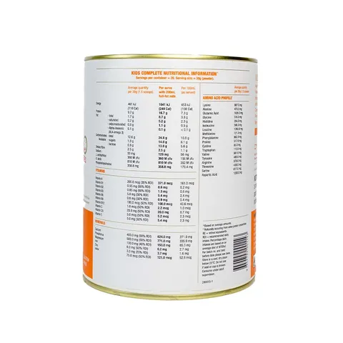 Sữa IsoWhey Kids Complete - Giúp Tăng Chiều Cao Cho Trẻ Từ 4-18 Tuổi, Bổ Sung Canxi, Protein, và Lợi Khuẩn, Hương Vị Vani Thơm Ngon