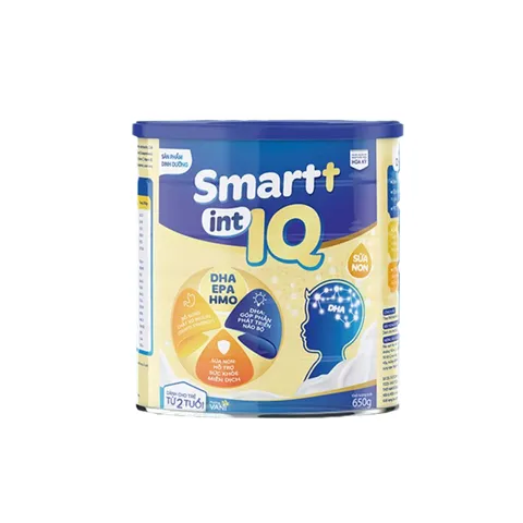Sữa Non Smart IQ 650g - Hỗ Trợ Phát Triển Trí Não Cho Trẻ Từ 2 Tuổi, Giàu DHA, EPA, Tăng Cường Khả Năng Học Tập và Tư Duy