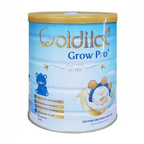 Sữa Non Tổ Yến Goldilac Grow Pro 600g - Hỗ Trợ Phát Triển Toàn Diện Cho Trẻ 0-10 Tuổi, Tăng Cường Miễn Dịch, Vitamin và Khoáng Chất Thiết Yếu