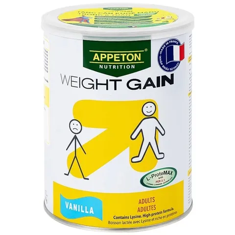 Sữa Tăng Cân Appeton Weight Gain Hương Vani 450g Dinh Dưỡng Cho Người Lớn, Tăng Cơ Nhanh Chóng, Hỗ Trợ Tăng Cân Khỏe Mạnh