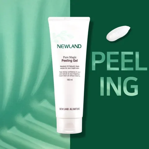 Gel Tẩy Da Chết NewLand Pure Magic - Giúp Sạch Bã Nhờn, Da Mịn Màng, Tươi Sáng - Dùng Cho Mọi Loại Da, Tiện Dụng 180ml