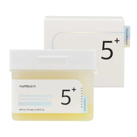 Toner Pad Sáng Da Numbuzin No.5 Vitamin-Niacinamide - Giảm Thâm, Sáng Mịn Da, Chống Oxy Hóa, Hỗ Trợ Làm Sáng Tông Màu Da, 70 Miếng