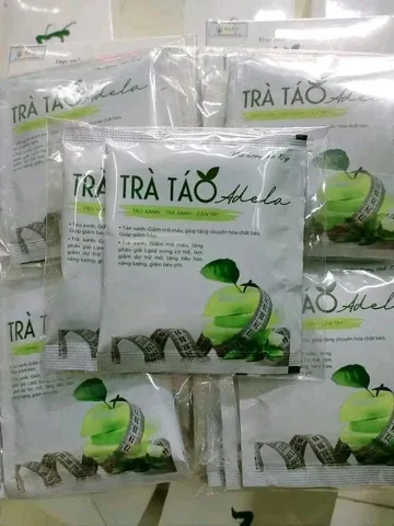 Trà Táo Xanh Adela Kelly Detox Giảm Cân - Hỗ Trợ Tiêu Hao Mỡ Thừa, Tăng Cảm Giác No, Hộp 12 Gói