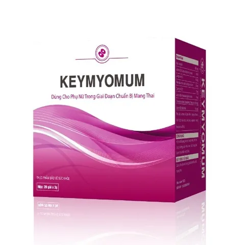Viên bổ trứng Keymyomum - Hỗ trợ tăng khả năng thụ thai tự nhiên, cải thiện buồng trứng và điều hòa nội tiết, 20 gói x3g