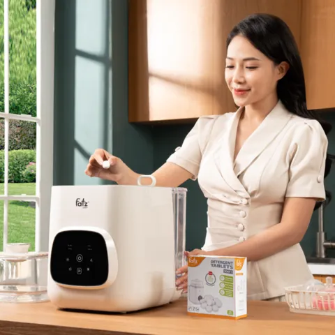 Viên rửa bình sữa Fatzbaby Soap 1 FB0030MZ - Sản phẩm an toàn và hiệu quả cho bình ti, dụng cụ ăn dặm, không hóa chất độc hại