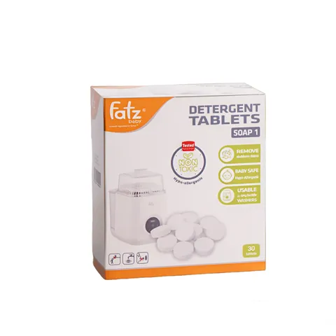 Viên rửa bình sữa Fatzbaby Soap 1 FB0030MZ - Sản phẩm an toàn và hiệu quả cho bình ti, dụng cụ ăn dặm, không hóa chất độc hại