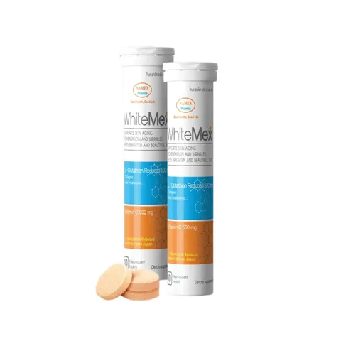 Viên Sủi Trắng Da WhiteMex - Hỗ Trợ Trẻ Hóa Da, Mờ Thâm Nám với L-Glutathione, Vitamin C, Collagen, Dễ Dùng