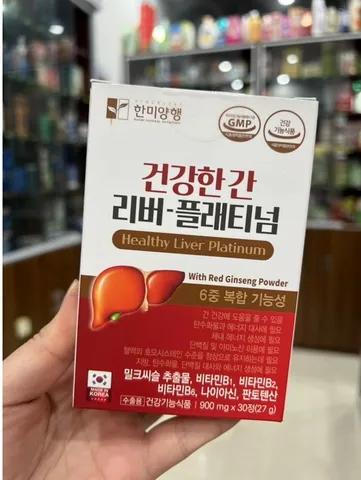 Viên uống bổ gan Healthy Liver Platinum Hàn Quốc – Giải độc gan, tăng cường chức năng gan, hỗ trợ sức khỏe tổng thể, 30 viên.