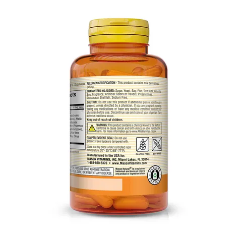 Viên uống hỗ trợ đại tràng Mason Natural Colon Herbal Cleanser - Giải pháp tự nhiên cho sức khỏe đường ruột và giảm táo bón 100 viên